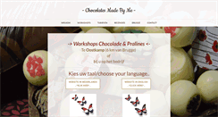 Desktop Screenshot of chocolatesmadebyme.be