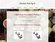 Tablet Screenshot of chocolatesmadebyme.be